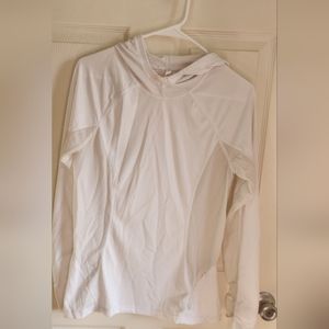 Fabletics White Pull Over Hoodie Size M